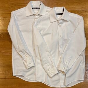 2 8R Boys Michael Kors Classic White Dress Shirts